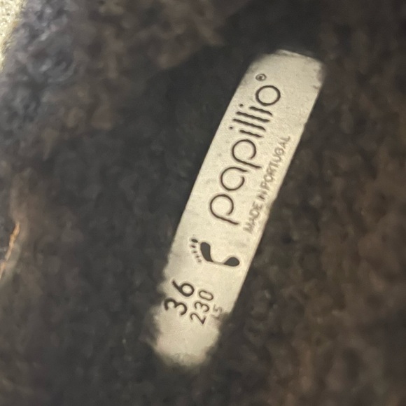 Birkenstock Papillo Daytona Shearling Slide Sandals in Black Size 36 (US5-5.5) - Picture 9 of 10